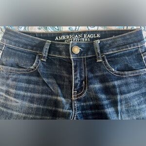NWOT American Eagle Dark Wash Jeggings Women’s Size 0P High Rise Skinny Jeans